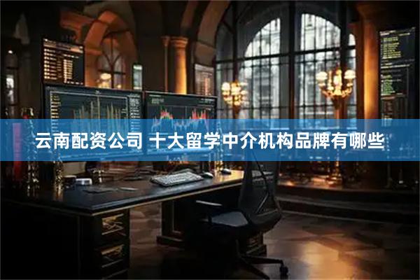 云南配资公司 十大留学中介机构品牌有哪些